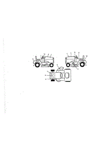 Decals parts for Craftsman Front-Engine Lawn Tractor 917270681 from AppliancePartsPros.com