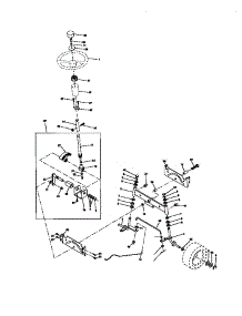 Steering Assembly parts for Craftsman Front-Engine Lawn Tractor 917270710 from AppliancePartsPros.com