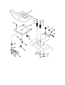 Seat Assembly parts for Craftsman Front-Engine Lawn Tractor 917270710 from AppliancePartsPros.com