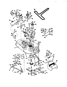 Mower Deck parts for Craftsman Front-Engine Lawn Tractor 917270710 from AppliancePartsPros.com