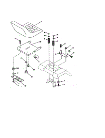 Seat Assembly parts for Craftsman Front-Engine Lawn Tractor 917270711 from AppliancePartsPros.com