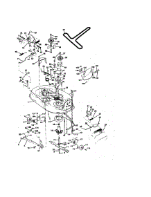 Mower Deck parts for Craftsman Front-Engine Lawn Tractor 917270711 from AppliancePartsPros.com
