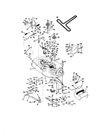 Mower Deck parts for Craftsman Front-Engine Lawn Tractor 917270712 from AppliancePartsPros.com