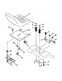 Seat Assembly parts for Craftsman Front-Engine Lawn Tractor 917270720 from AppliancePartsPros.com
