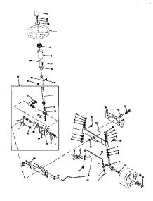 Steering Assembly parts for Craftsman Front-Engine Lawn Tractor 917270721 from AppliancePartsPros.com