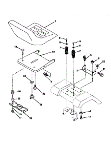 Seat Assembly parts for Craftsman Front-Engine Lawn Tractor 917270721 from AppliancePartsPros.com