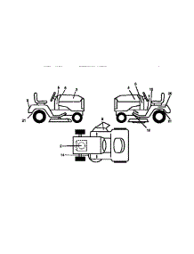 Decals parts for Craftsman Front-Engine Lawn Tractor 917270721 from AppliancePartsPros.com