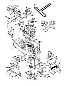 Mower Deck parts for Craftsman Front-Engine Lawn Tractor 917270721 from AppliancePartsPros.com