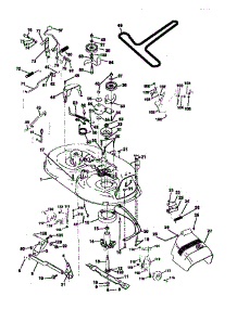 Mower Deck parts for Craftsman Front-Engine Lawn Tractor 917270722 from AppliancePartsPros.com