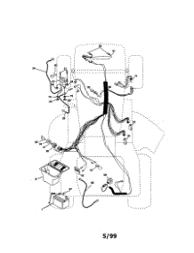 Electrical parts for Craftsman Front-Engine Lawn Tractor 917270723 from AppliancePartsPros.com