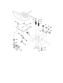 Seat Assembly parts for Craftsman Front-Engine Lawn Tractor 917270723 from AppliancePartsPros.com