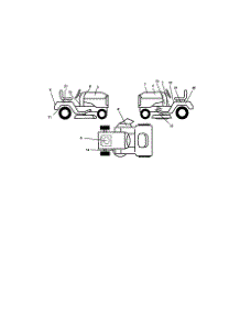 Decals parts for Craftsman Front-Engine Lawn Tractor 917270723 from AppliancePartsPros.com