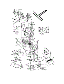 Mower Deck parts for Craftsman Front-Engine Lawn Tractor 917270723 from AppliancePartsPros.com