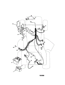 Electrical parts for Craftsman Front-Engine Lawn Tractor 917270730 from AppliancePartsPros.com