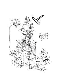 Mower Deck parts for Craftsman Front-Engine Lawn Tractor 917270731 from AppliancePartsPros.com