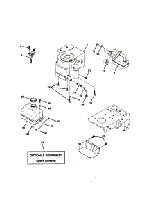 Engine parts for Craftsman Front-Engine Lawn Tractor 917270732 from AppliancePartsPros.com