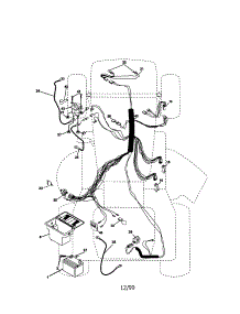 Electrical parts for Craftsman Front-Engine Lawn Tractor 917270740 from AppliancePartsPros.com