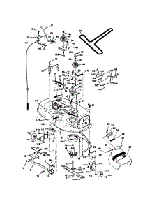 Mower Deck parts for Craftsman Front-Engine Lawn Tractor 917270740 from AppliancePartsPros.com