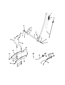 Lift Assembly parts for Craftsman Front-Engine Lawn Tractor 917270741 from AppliancePartsPros.com