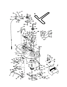 Mower Deck parts for Craftsman Front-Engine Lawn Tractor 917270741 from AppliancePartsPros.com
