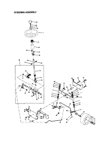 Steering Assembly parts for Craftsman Front-Engine Lawn Tractor 917270743 from AppliancePartsPros.com