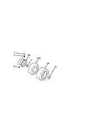 Wheels And Tires parts for Craftsman Front-Engine Lawn Tractor 917270751 from AppliancePartsPros.com