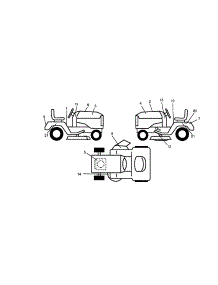 Decals parts for Craftsman Front-Engine Lawn Tractor 917270751 from AppliancePartsPros.com