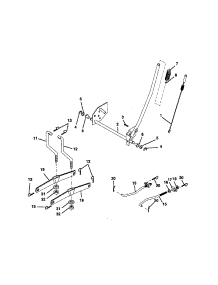 Lift parts for Craftsman Front-Engine Lawn Tractor 917270752 from AppliancePartsPros.com