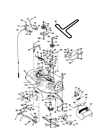Mower Deck parts for Craftsman Front-Engine Lawn Tractor 917270761 from AppliancePartsPros.com