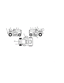 Decals parts for Craftsman Front-Engine Lawn Tractor 917270762 from AppliancePartsPros.com