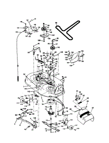Mower Deck parts for Craftsman Front-Engine Lawn Tractor 917270762 from AppliancePartsPros.com