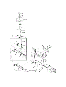 Steering Assembly parts for Craftsman Front-Engine Lawn Tractor 917270770 from AppliancePartsPros.com
