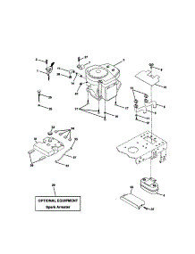 Engine parts for Craftsman Front-Engine Lawn Tractor 917270770 from AppliancePartsPros.com