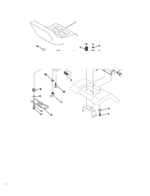 Seat Assembly parts for Craftsman Front-Engine Lawn Tractor 917270773 from AppliancePartsPros.com