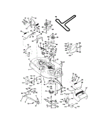 Mower Deck parts for Craftsman Front-Engine Lawn Tractor 917270773 from AppliancePartsPros.com