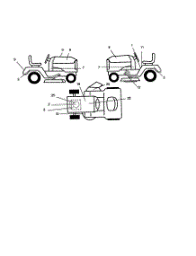 Decals parts for Craftsman Front-Engine Lawn Tractor 917270774 from AppliancePartsPros.com