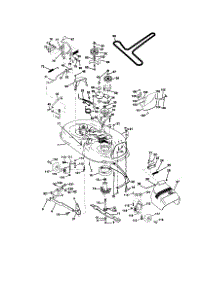 Mower Deck parts for Craftsman Front-Engine Lawn Tractor 917270774 from AppliancePartsPros.com