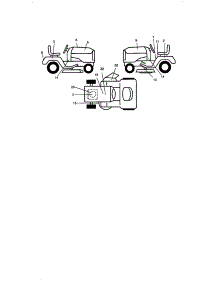 Decals parts for Craftsman Front-Engine Lawn Tractor 917270780 from AppliancePartsPros.com