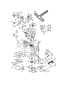 Mower Deck parts for Craftsman Front-Engine Lawn Tractor 917270780 from AppliancePartsPros.com