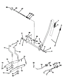 Mower Lift parts for Craftsman Front-Engine Lawn Tractor 917270810 from AppliancePartsPros.com
