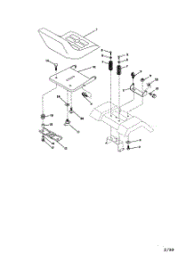 Seat Assembly parts for Craftsman Front-Engine Lawn Tractor 917270811 from AppliancePartsPros.com