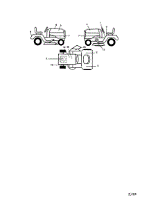 Decals parts for Craftsman Front-Engine Lawn Tractor 917270811 from AppliancePartsPros.com