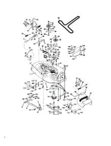 Mower Deck parts for Craftsman Front-Engine Lawn Tractor 917270812 from AppliancePartsPros.com