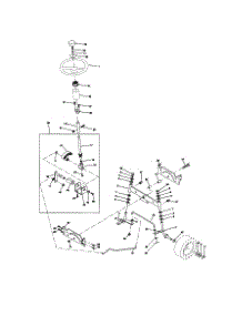 Steering parts for Craftsman Front-Engine Lawn Tractor 917270813 from AppliancePartsPros.com