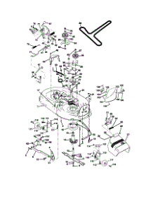 Mower Deck parts for Craftsman Front-Engine Lawn Tractor 917270813 from AppliancePartsPros.com