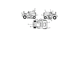 Decals parts for Craftsman Front-Engine Lawn Tractor 917270814 from AppliancePartsPros.com