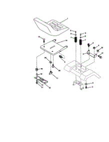 Seat Assembly parts for Craftsman Front-Engine Lawn Tractor 917270815 from AppliancePartsPros.com