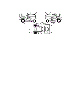 Decals parts for Craftsman Front-Engine Lawn Tractor 917270815 from AppliancePartsPros.com