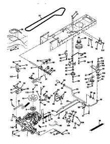 Drive parts for Craftsman Front-Engine Lawn Tractor 917270820 from AppliancePartsPros.com