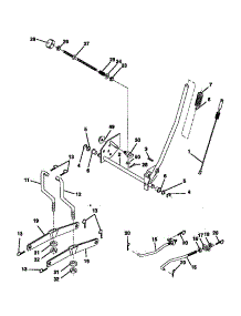 Mower Lift parts for Craftsman Front-Engine Lawn Tractor 917270820 from AppliancePartsPros.com